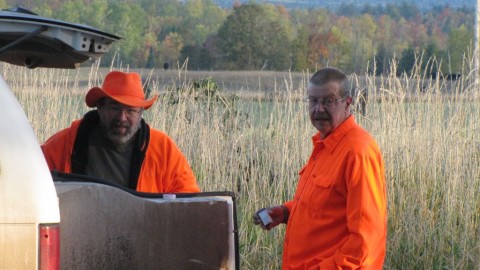 Ron and his side-kick Jack ready to head out for a great UP hunt