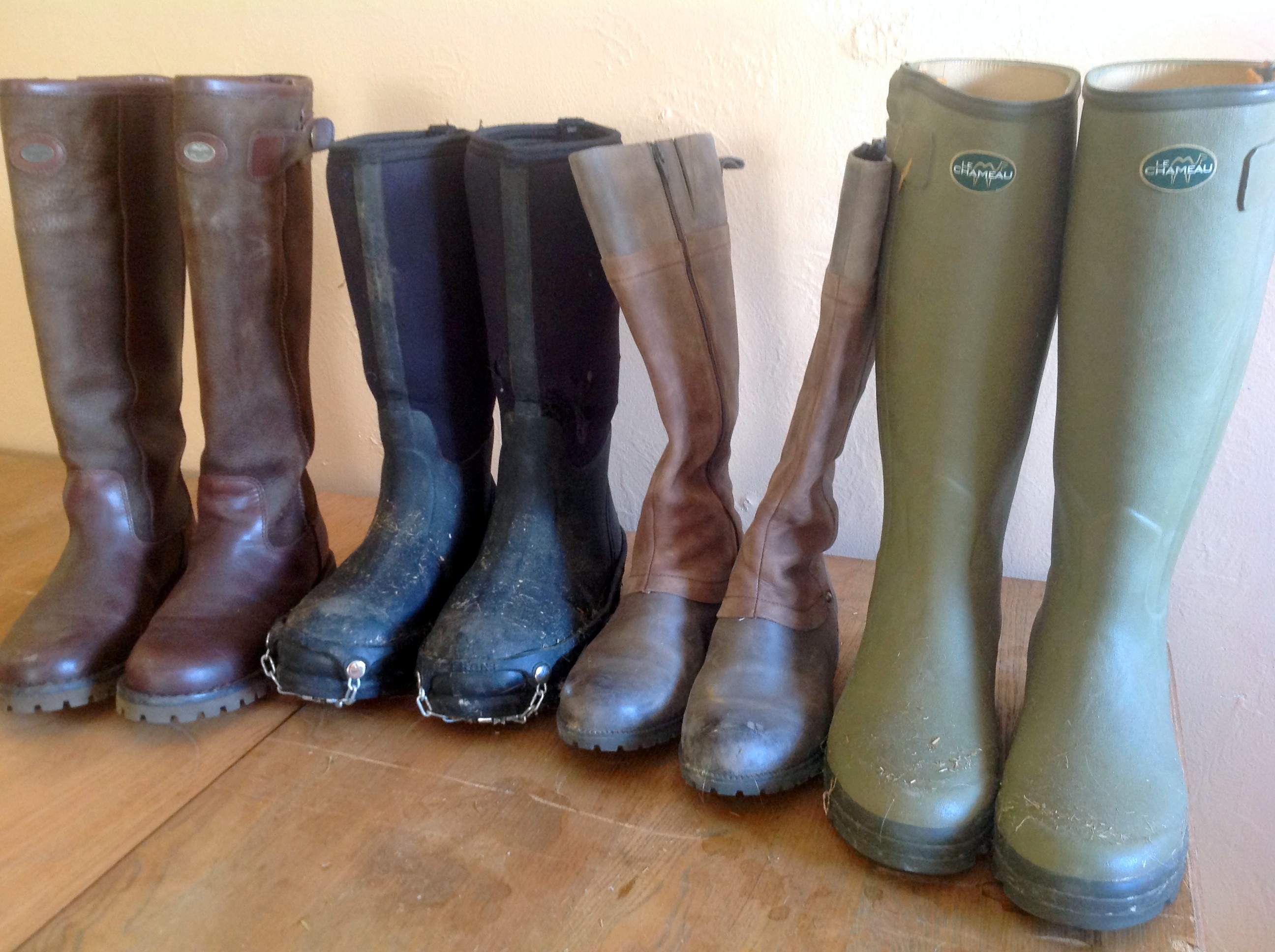 My collection of favorite upland hunting boots