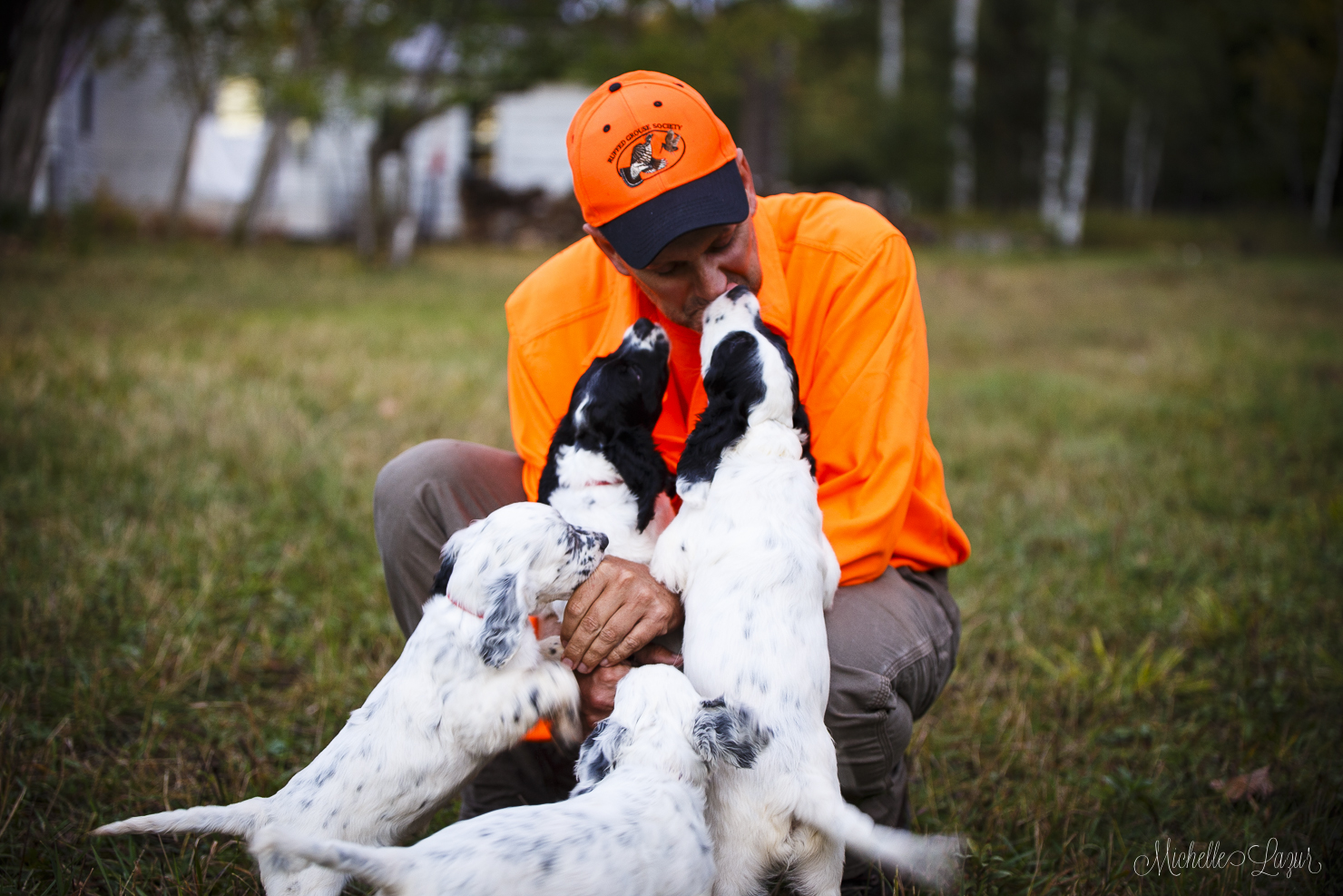 The puppies get lots of attention from company! 20150928-_MG_2294